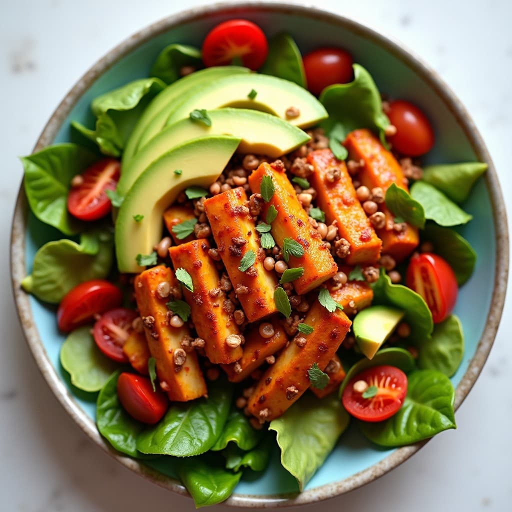 Spicy Chicken Avocado Salad