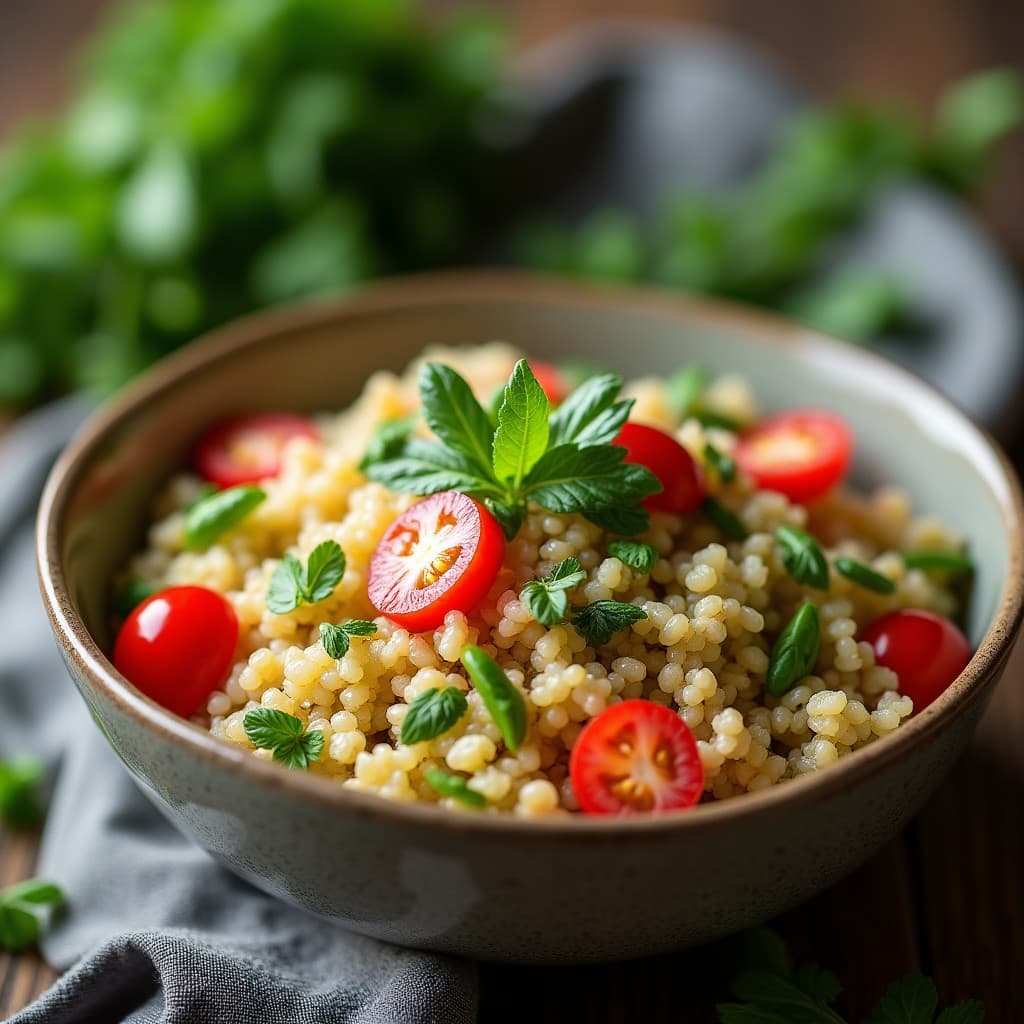 Hirtenkäse-Salat mit Quinoa