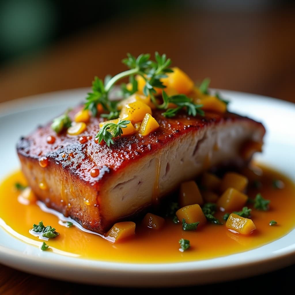 Duck Confit with Orange Gastrique